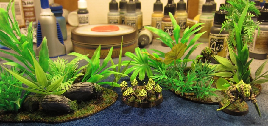 Two pieces of new jungle terrain