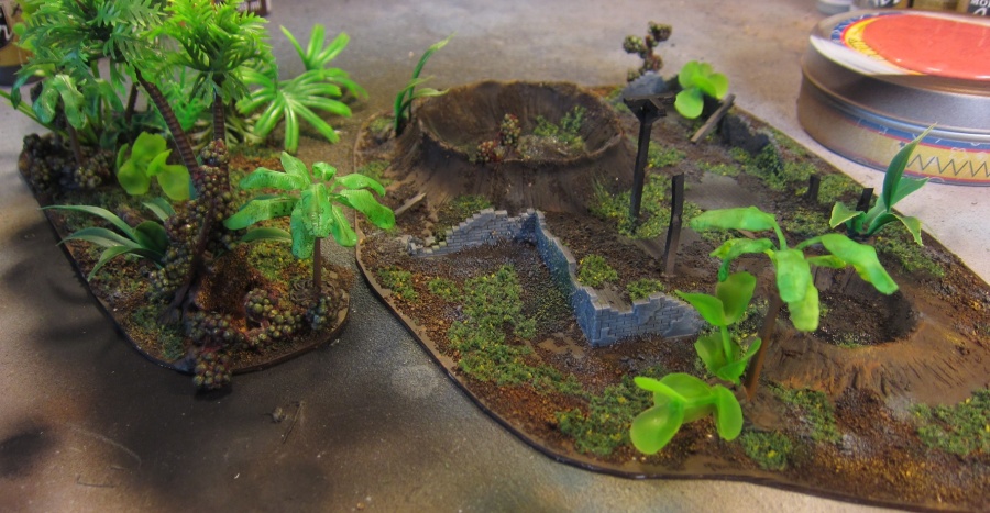 Two pieces of new jungle terrain
