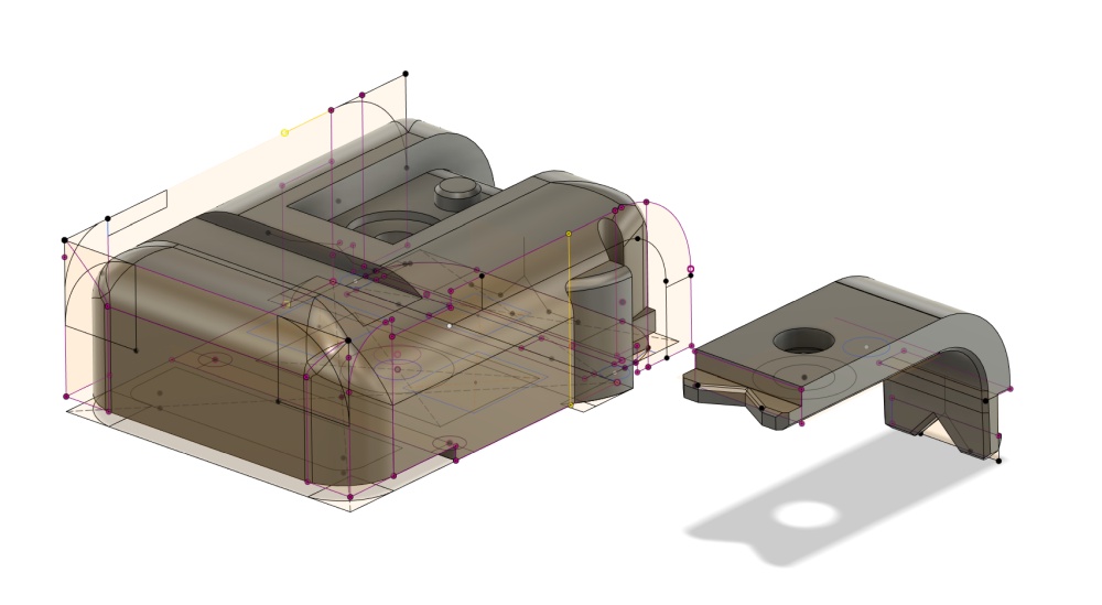 Design for a Rohde & Schwarz APM/UPV/SMJ compatible bottom foot